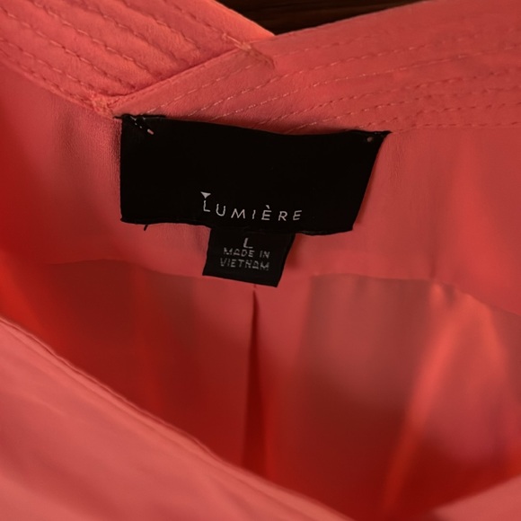 Coral long sleeve sheer top - Picture 2 of 5